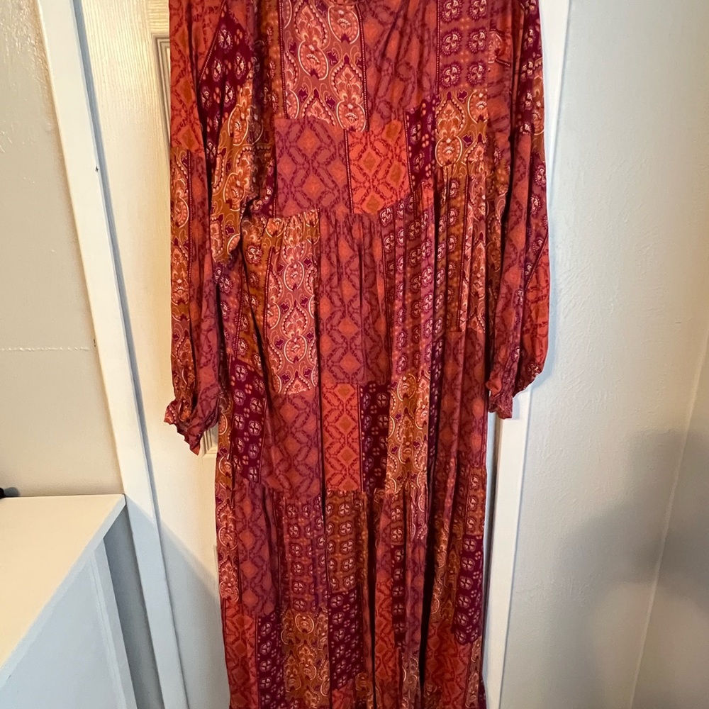 Shiloh Boho Patchwork Maxi Dress - image 3